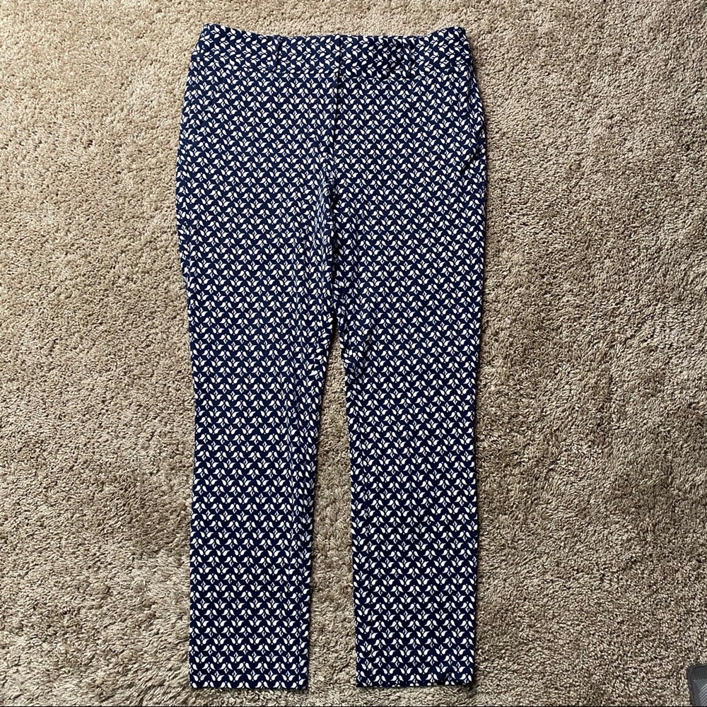 Ann Taylor LOFT Marisa Skinny Ankle Pants Printed